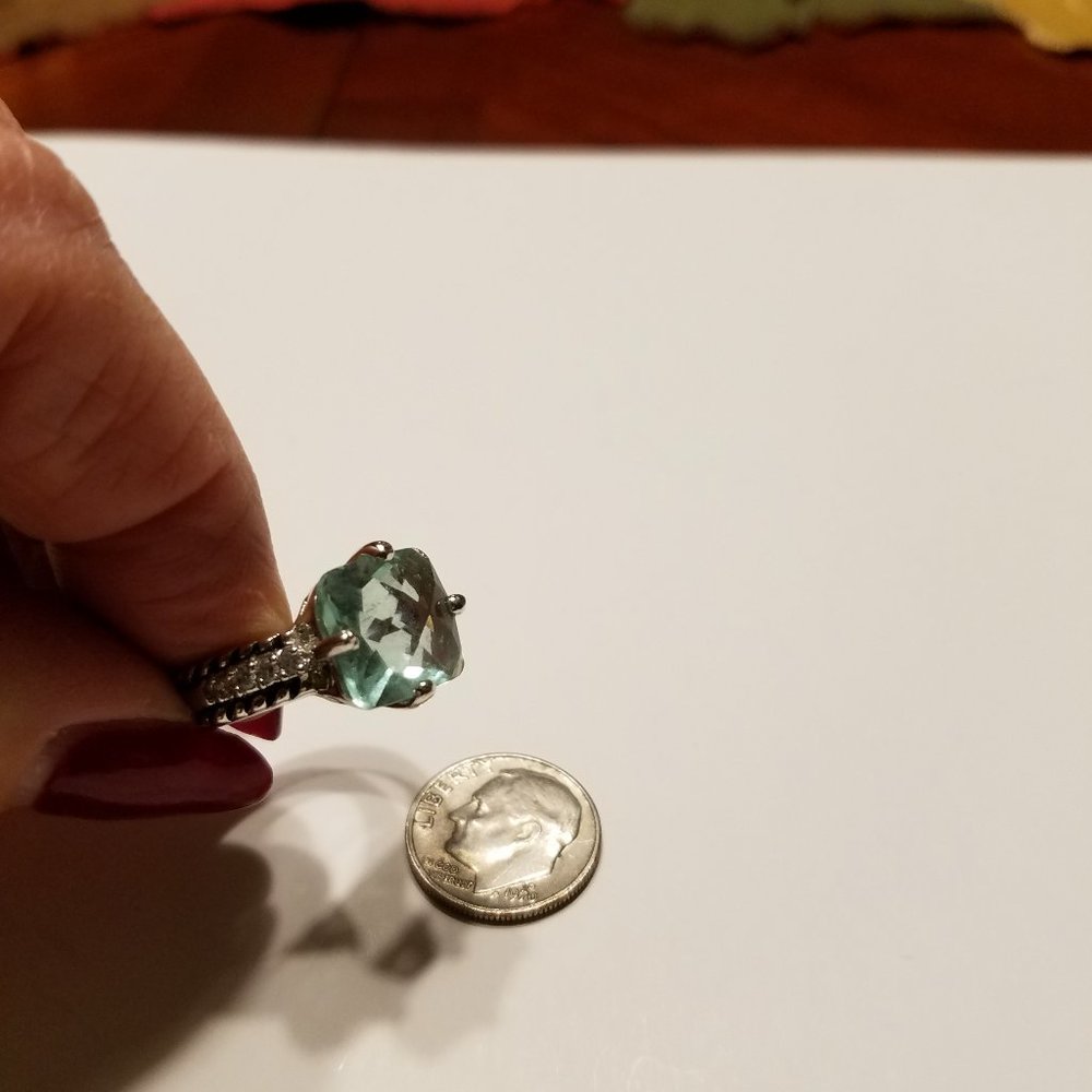 Lia Sophia blue stone ring